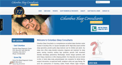 Desktop Screenshot of columbussleepconsultants.com
